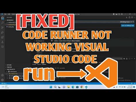 vs code code runner not working