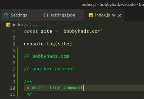 vs code comment color