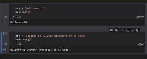 vs code jupyter notebook move cell up