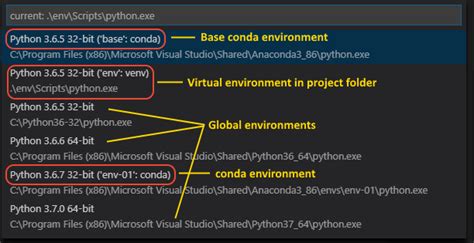 vs code not detecting conda env