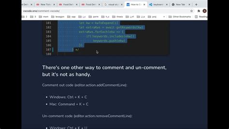 vs code python uncomment shortcut