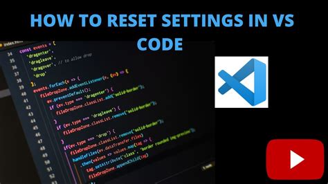 vs code reset extension settings