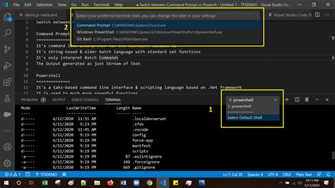 vs code run code command