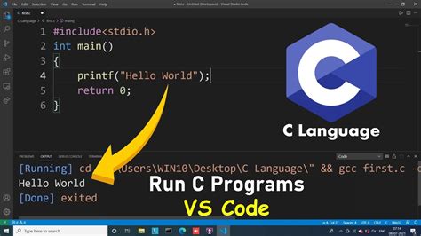 vs code running code