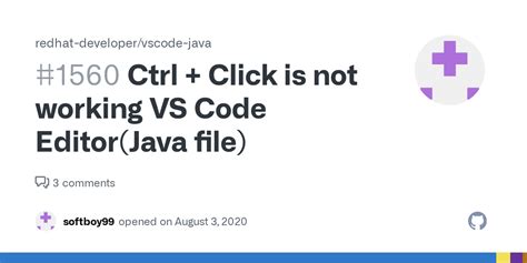 vscode ctrl click not working java