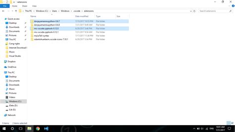 vscode delete old extensions