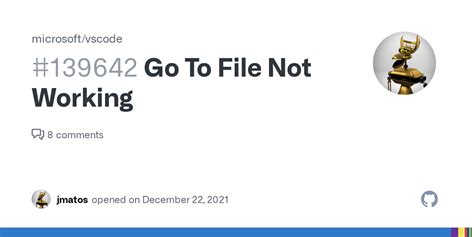 vscode go to file not working