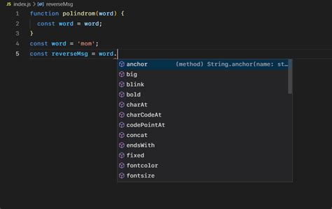 vscode javascript autocomplete not working