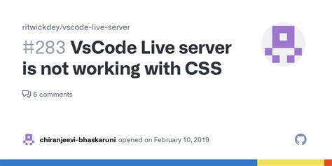 vscode live server css not working