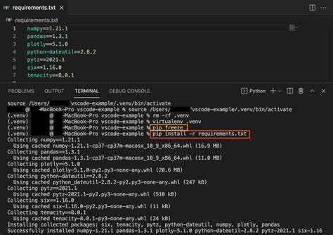 vscode pip install not working