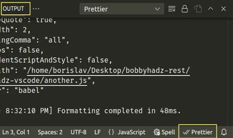 vscode prettier on save not working