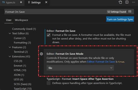 vscode remove format on save