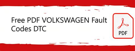 vw transporter fault.code list