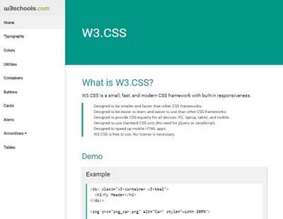 w3 css examples