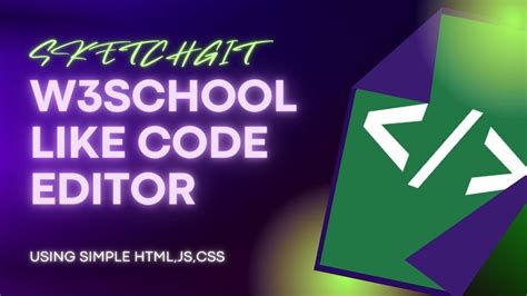 w3schools javascript online code editor
