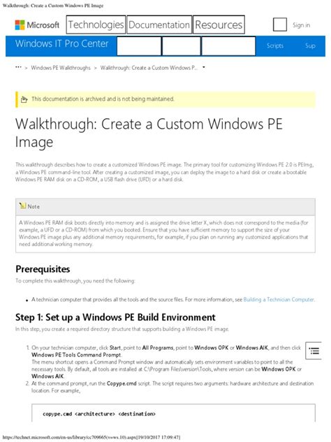 Walkthrough Create A Custom Windows Pe Image Windows 7