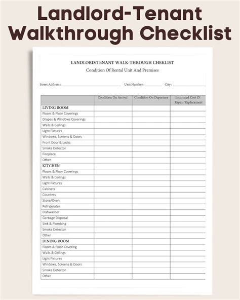 Walkthrough Form Rental