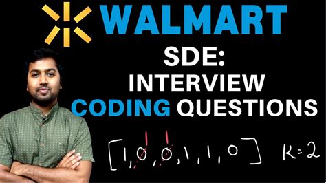 walmart sde 3 interview questions leetcode