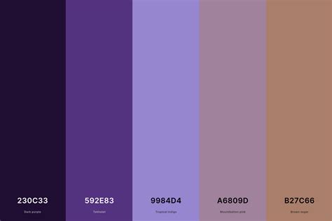 warm violet color code