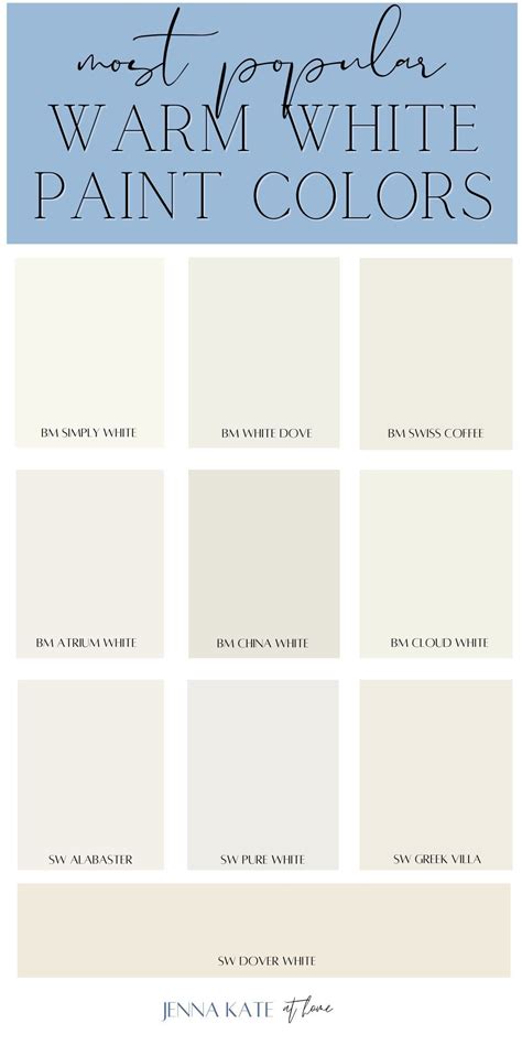 warm white paint code