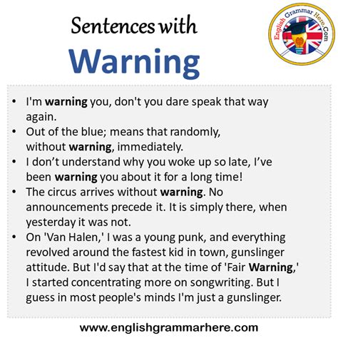 warning sentence examples