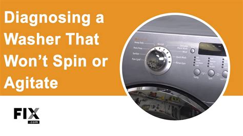 washing machine cannot spin