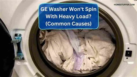 washing machine won't spin with heavy load