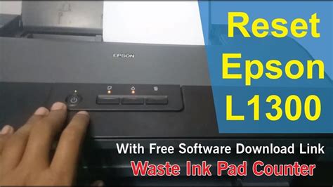 Waste Ink Pad Counter L1300 Reset