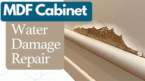 water damage on mdf