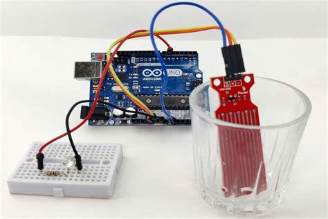 water level sensor arduino with led