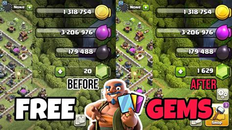 ways to get free gems in coc