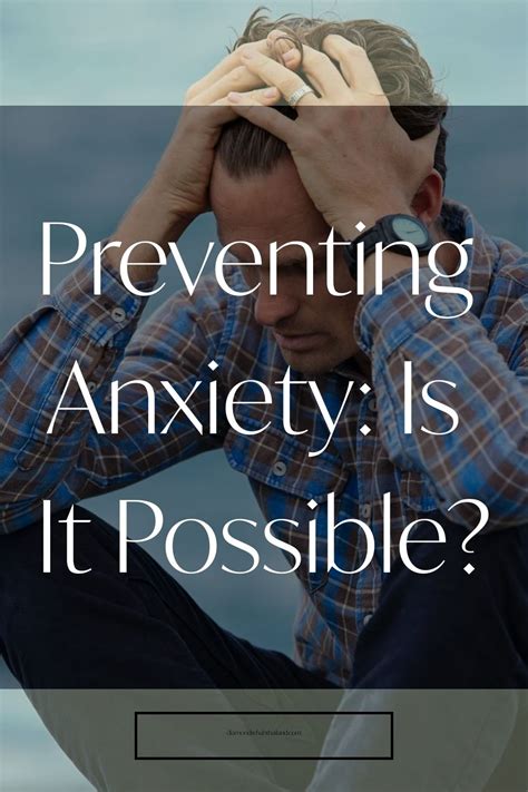 ways to prevent anxiety disorder