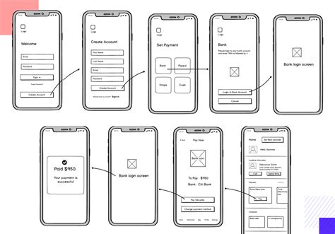 web app wireframe examples
