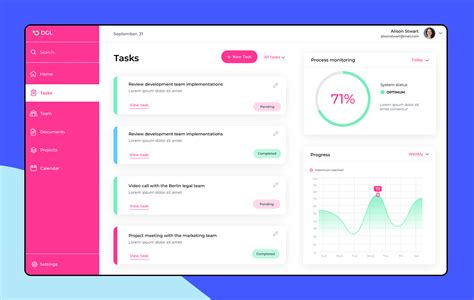web application layout examples