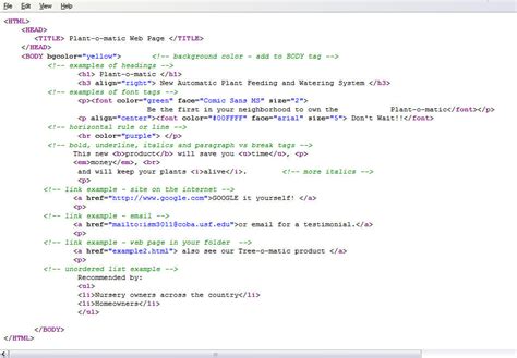 web code sample