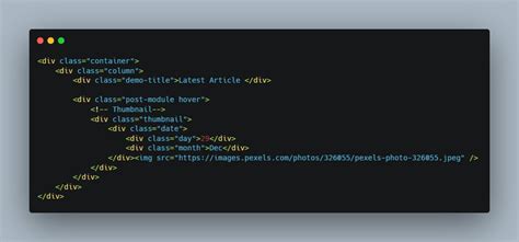 web code snippets