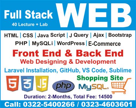 web development course in lahore