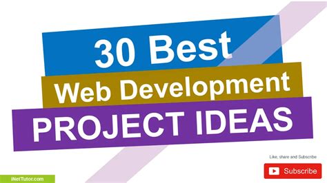 web development project ideas