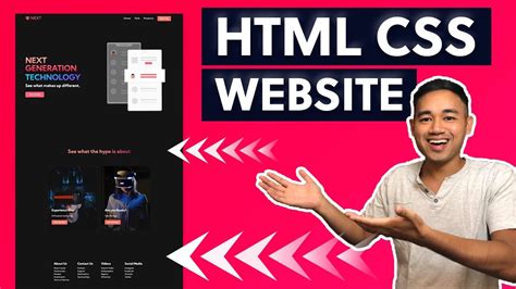 website design html css javascript code