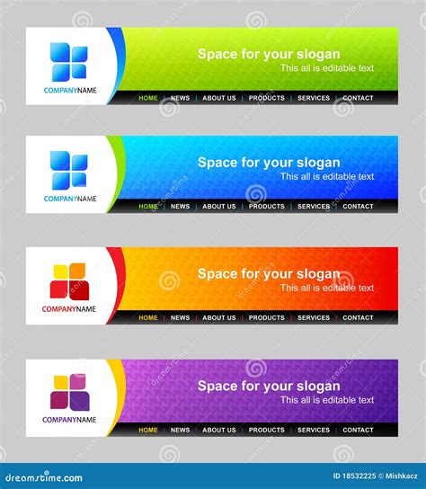 website header design sample