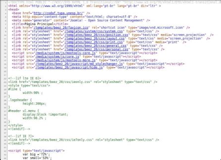 website source code example