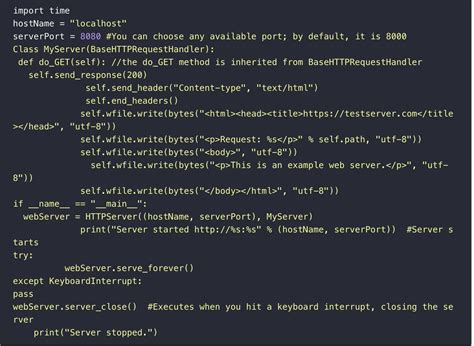 website source code in python