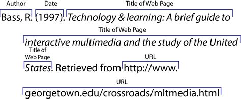 website source in apa format