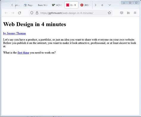 websites with html only