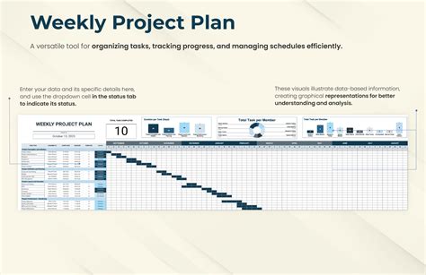 weekly project plan excel template
