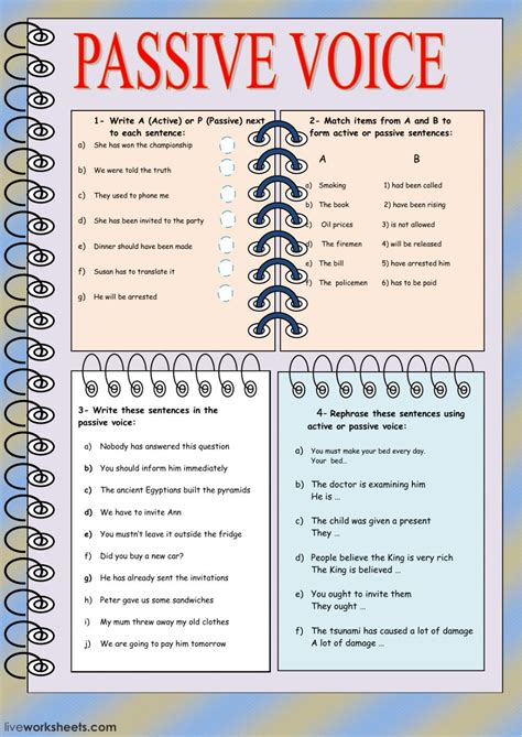 wh question passive voice exercises with answers pdf free