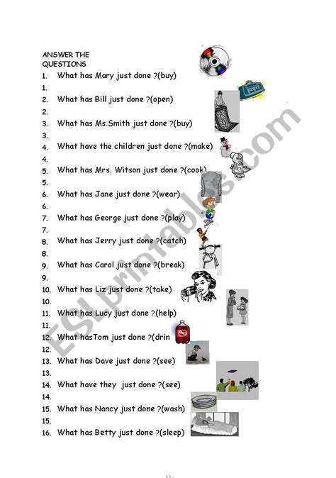 wh questions in present perfect tense exercises