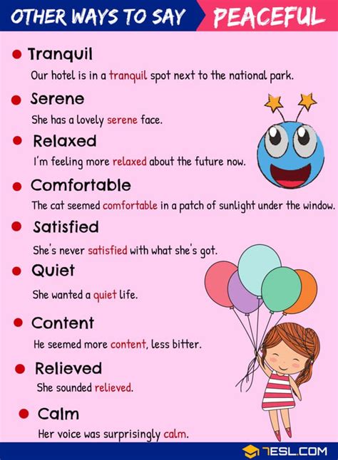 what's a better word for peaceful