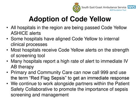 what's code yellow in a hospital