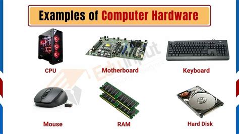 what are computer hardware examples